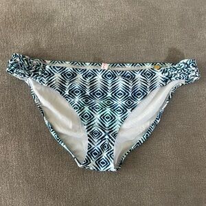Raisins Blue Geometric Bikini Bottom